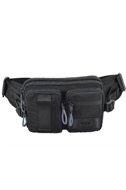 ÇÇS Su Geçirmez Fonksiyonel Bel Çantası Siyah