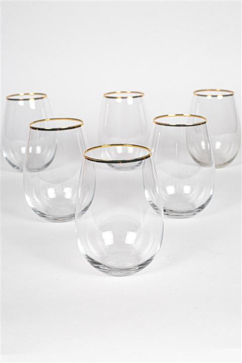 Rakle Astoria Gold 6'lı Meşrubat Bardağı Seti 500 Cc