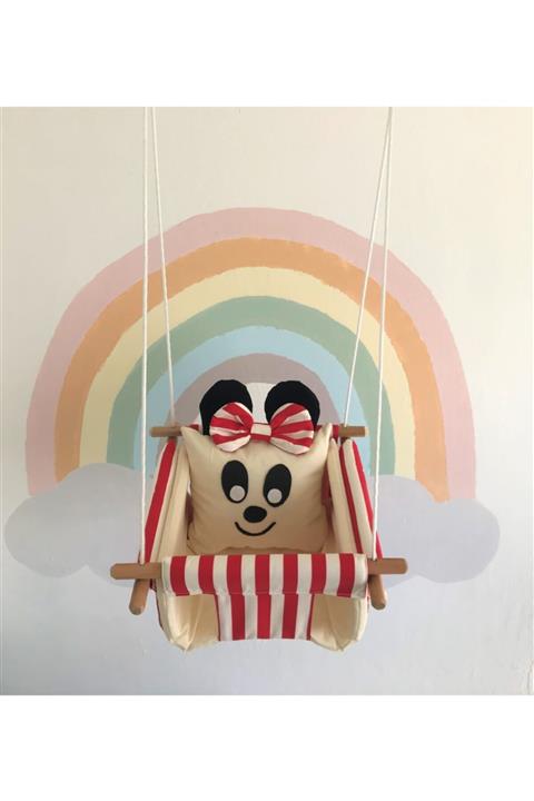 hüma'dan Kırmızı Mickey Mouse Salıncak