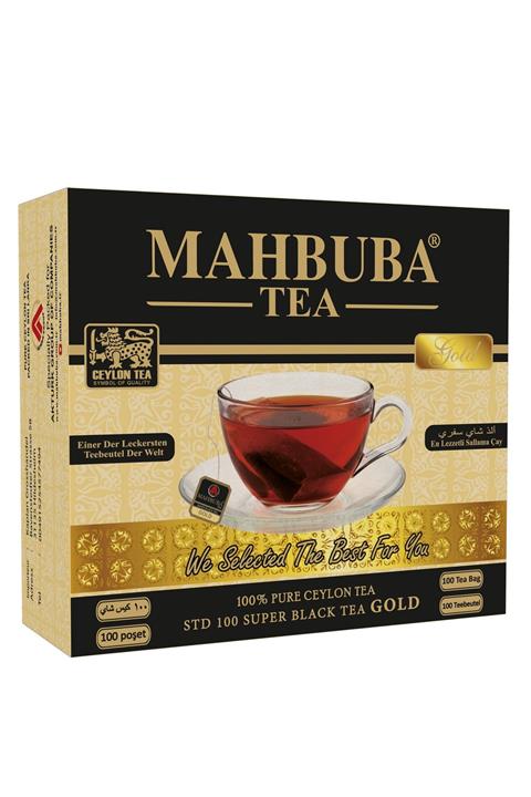 ELDEST Mahbuba Tea Siyah Sallama Süzen Bardak Poşet Gold Çay Kaçak Seylan ( Ceylon ) Cay 100x2gr