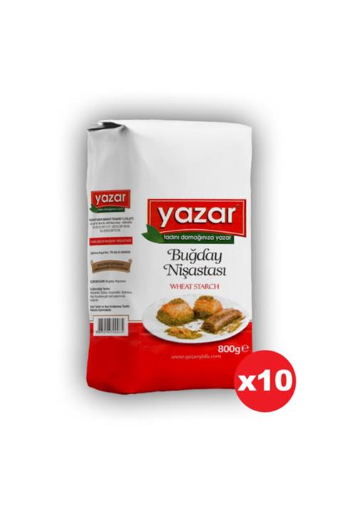 YAZAR Buğday Nişastası 800 Gr. X 10 Adet