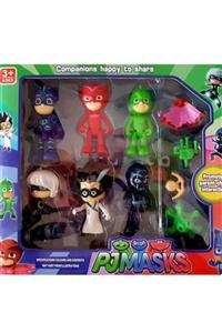 DLN Pjmasks 10'lu Pijamaskeliler Figür Seti