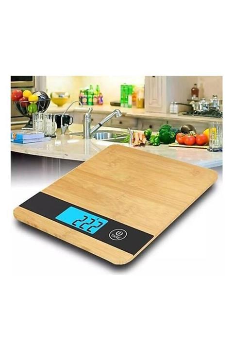 Nostaljik Lezzetler Bambu Hassas Mutfak Tartısı Max 5 Kg Min 1 gr