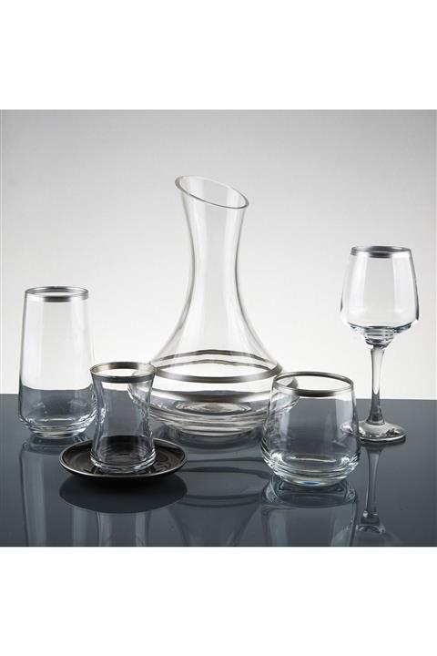 sudeka 61 Parça 12 Kişilik Gümüş Su Takımı