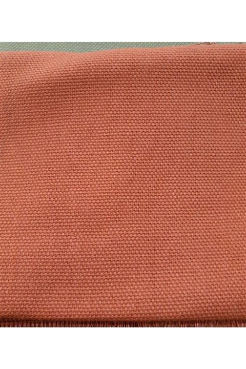 Maki %100 Pamuklu Yarı Panama duck Bezi Metre Kumaş Satışı 150 cm En Turuncu