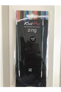 KnitPro Zing 3,0 Mm 80 Cm Misinalı Şiş