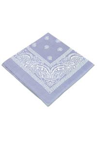 Fular Marketi Unisex Lila Etnik Desenli Pamuk Bandana