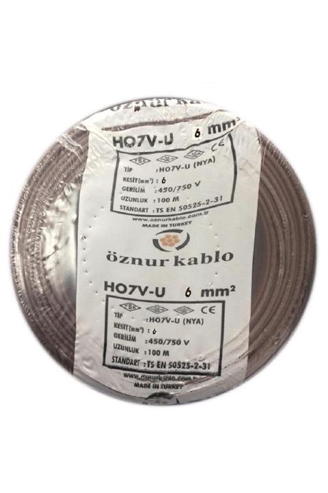 ÖZNUR Kablo 6 Lık Nya Kablo 100 Metre Kahverengi