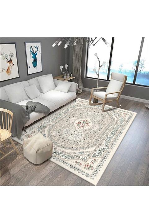 Sermod 10320 Elmas Bahçesi Kaymaz Süngerli Halı Örtüsü