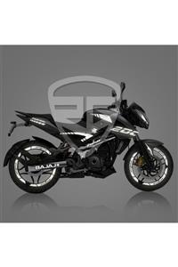 Redline Grafik Bajaj Pulsar 200 Ns Full Sticker Set Custom Reflektif Gümüş Beyaz