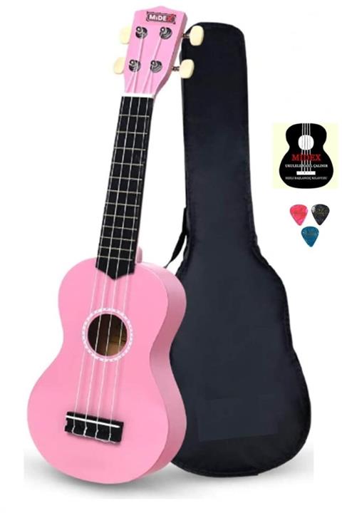 Midex Ukx-233pk Pembe Concert Ukulele (ÇANTA METOD PENA)