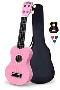 Midex Ukx-233pk Pembe Concert Ukulele (ÇANTA METOD PENA)