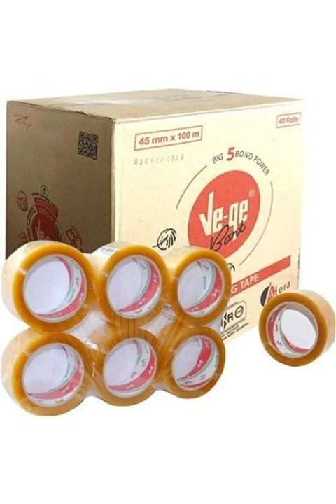 Vege Koli Bandı 45 X 100 Mt. Şeffaf (24'LÜ) Aslan Modeli