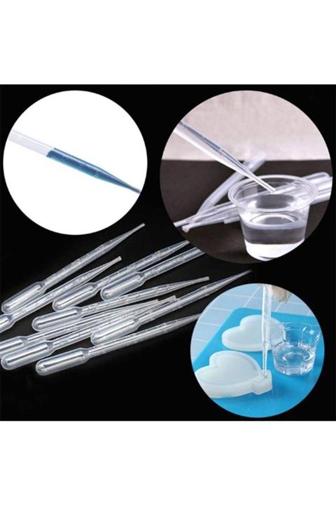 Epoksi Kalıp Epoksi Reçine Damlalık Pipet Seti (10 Adet) , Epoksi Malzemeleri