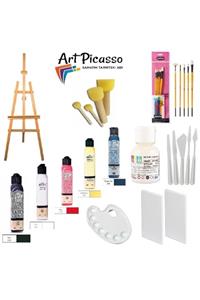 Art Picasso Artdeco 5x140ml Akrilik Boya 50x70 Tuval Şovale Seti