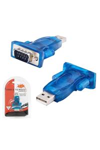 WOZLO Usb To Rs232 Erkek Çevirici Adaptör Db9 9 Pin Seri Çevirici