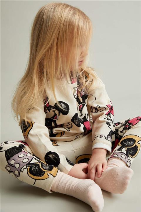 DeFacto Kız Bebek Minnie Mouse Uzun Kollu 2'li Takım