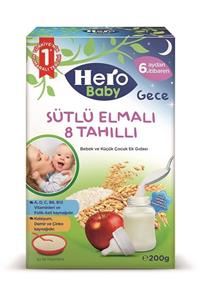 Hero Baby 200gr Gece Sütlü Elmalı 8 Tahıllı Kaşık Maması