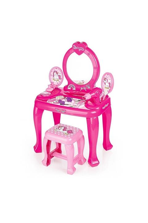 Dolu Unicorn Ayaklı Makyaj Seti ve Sandalye Seti 2561