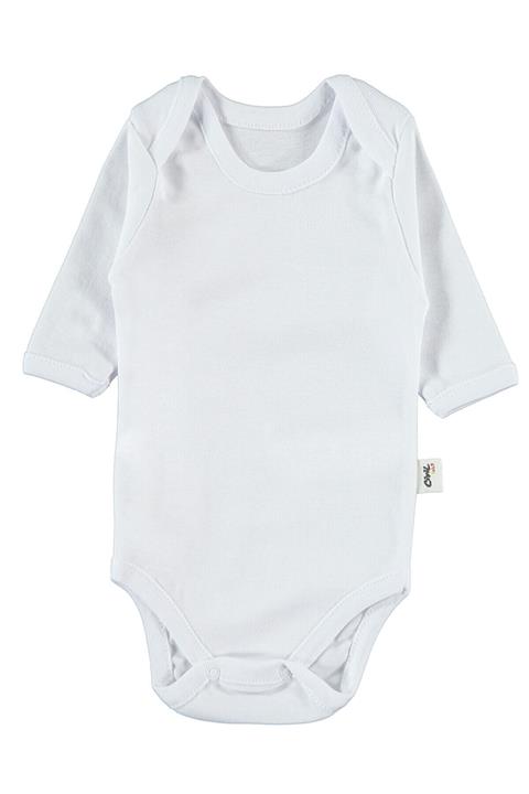 Civil Baby Bebek Çıtçıtlı Badi 0-24 Ay Beyaz