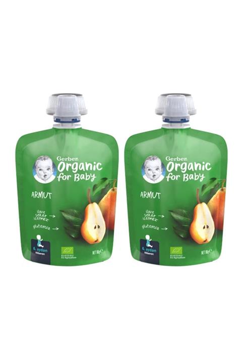 GERBER Organik Armut Püresi 90g X 2 Adet