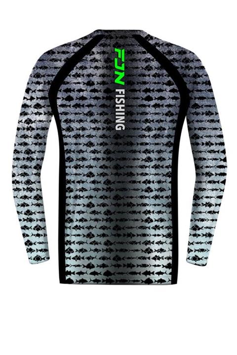 Fujin Performance T-shirt Aqua Blue Fish L