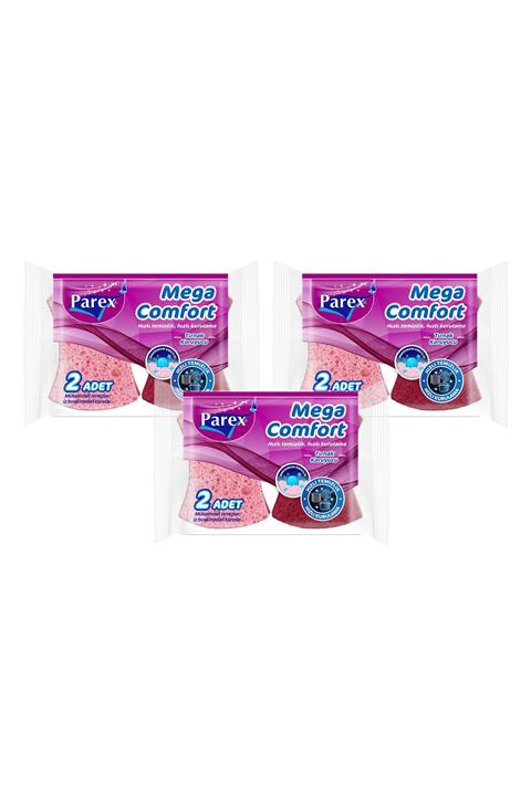 Parex Mega Comfort Oluklu Sünger 6 Lı Paket