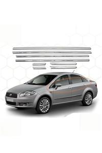 darwish Fiat Linea Uyumlu Cam Çıtası 8 Parça Paslanmaz Çelik 2007-