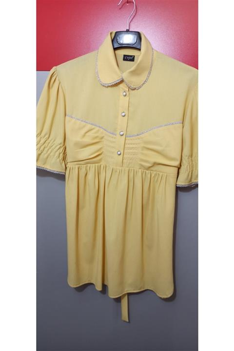 Livaa Kadın Sarı Hamile Gömlek