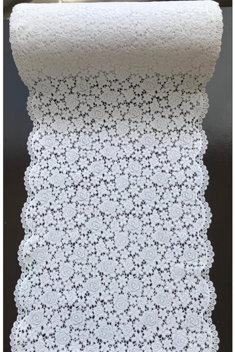 Nurteks Dantel Raf Örtüsü Pvc 33 Cm En 5 Metre