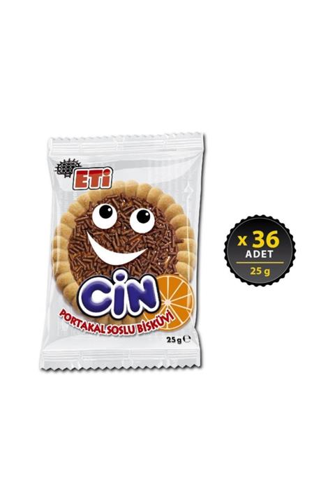 Eti Cin Tekli Portakallı 25 g x 36 Adet