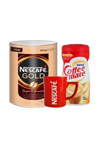 Nestle Nescafe Gold 900 Gr + Coffe Mate 400 Gr Kırmızı Kupa