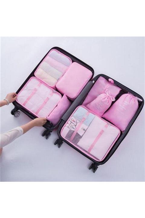 mormela Bavul Içi Düzenleyici Organizer 6 Lı Set - Pembe
