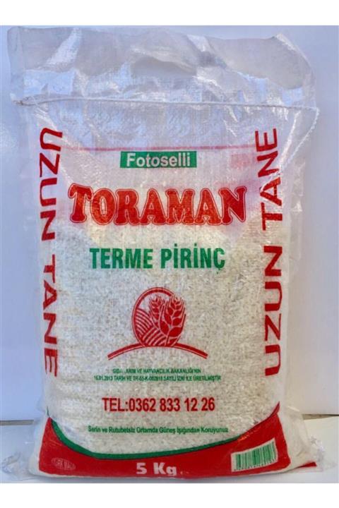TORAMAN Terme Pirinç Yeni Mahsül 5 Kg (YERLİ ÜRÜN)