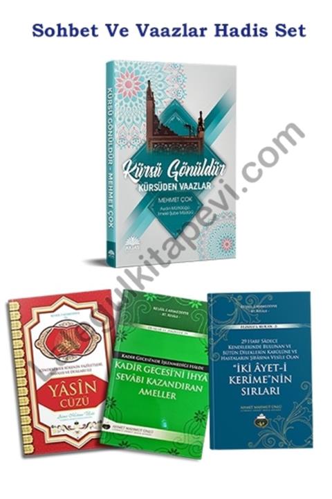 Cübbeli Ahmet Hoca Yayıncılık Sohbet Ve Vaazlar Hadis 4 Kitap Set