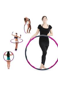 Leyaton Hulahoop Egzersiz Çemberi Bel Inceltici Jimnastik Çemberi 1.5 Kg Pembe