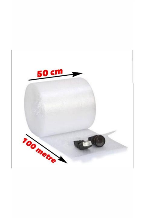 MÇB GROUP AMBALAJ Balonlu Ambalaj Naylonu 50 Cm X 100 Metre Patpat Havalı Naylon Koli Bandı