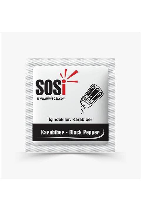 Sosi Tek Kullanımlık 1 Gr(1000li) Karabiber