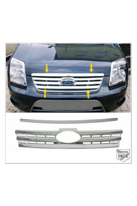 FAMS OTO AKSESUAR Ford Connect Krom Ön Panjur 2 Prç. 2009-2014 P. Çelik