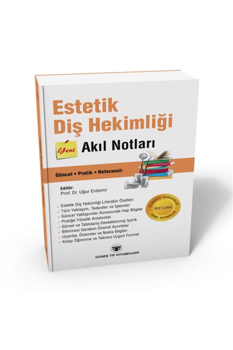 Güneş Tıp Kitabevi Estetik Diş Hekimliği Akıl Notları