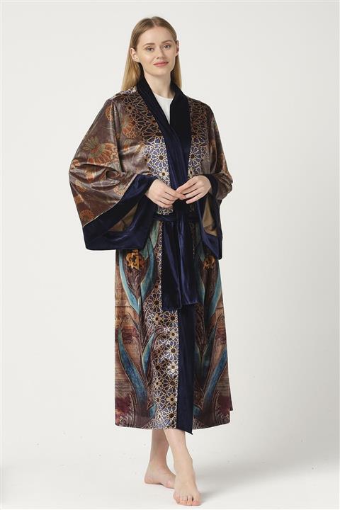 GALERİ TUNÇ Abiye Kadife Kimono Gtkak05