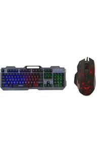 Everest Rampage Everest Sm-g21 Gaming Mouse + Everest Kb-197 Tıtanıo Usb Aydınlatmalı Q Metal Yüzey Gaming Klavye