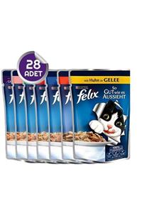 FELIX Karma Paket Kedi Konserve Maması 100 gr x 28 Adet