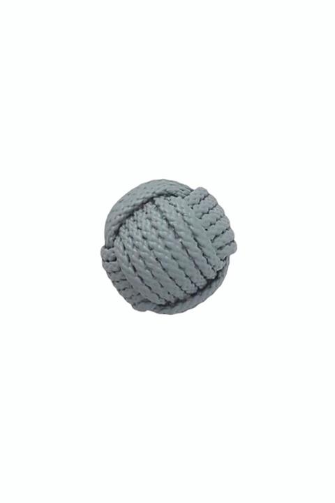 TURUNÇ AKSESUAR Gri Halat Desenli Kulp- Çap 5 Cm Bebek Çocuk Genç Odası Dolap Çekmece Mobilya Kulpu Ip Kulp