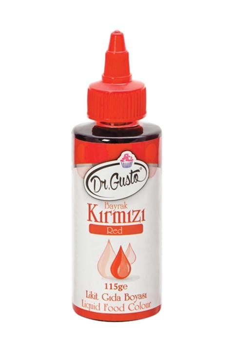 Dr. Gusto Dr Gusto Su Bazlı Likit Gıda Boyası 115 Gr Kırmızı