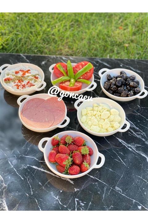 TEKBİR PORSELEN Porselen Meze Tabağı 6lı