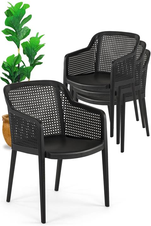 Tilia Octa Koltuk Puantiye Desenli 4 Adet Octa Koltuk