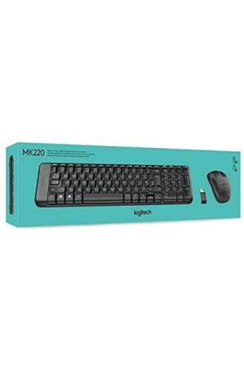 logitech Mk220 Kablosuz Q Klavye Mouse Set
