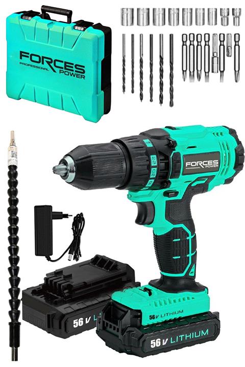 forces power Germany Stark-xline 56 V 8 Ah Çift Piston Çift Akülü Darbeli Şarjlı Matkap Profesyonel