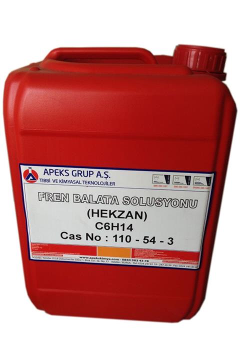 APEKS Hekzan - Fren Balata Solüsyonu - C6h14 - 10 Lt